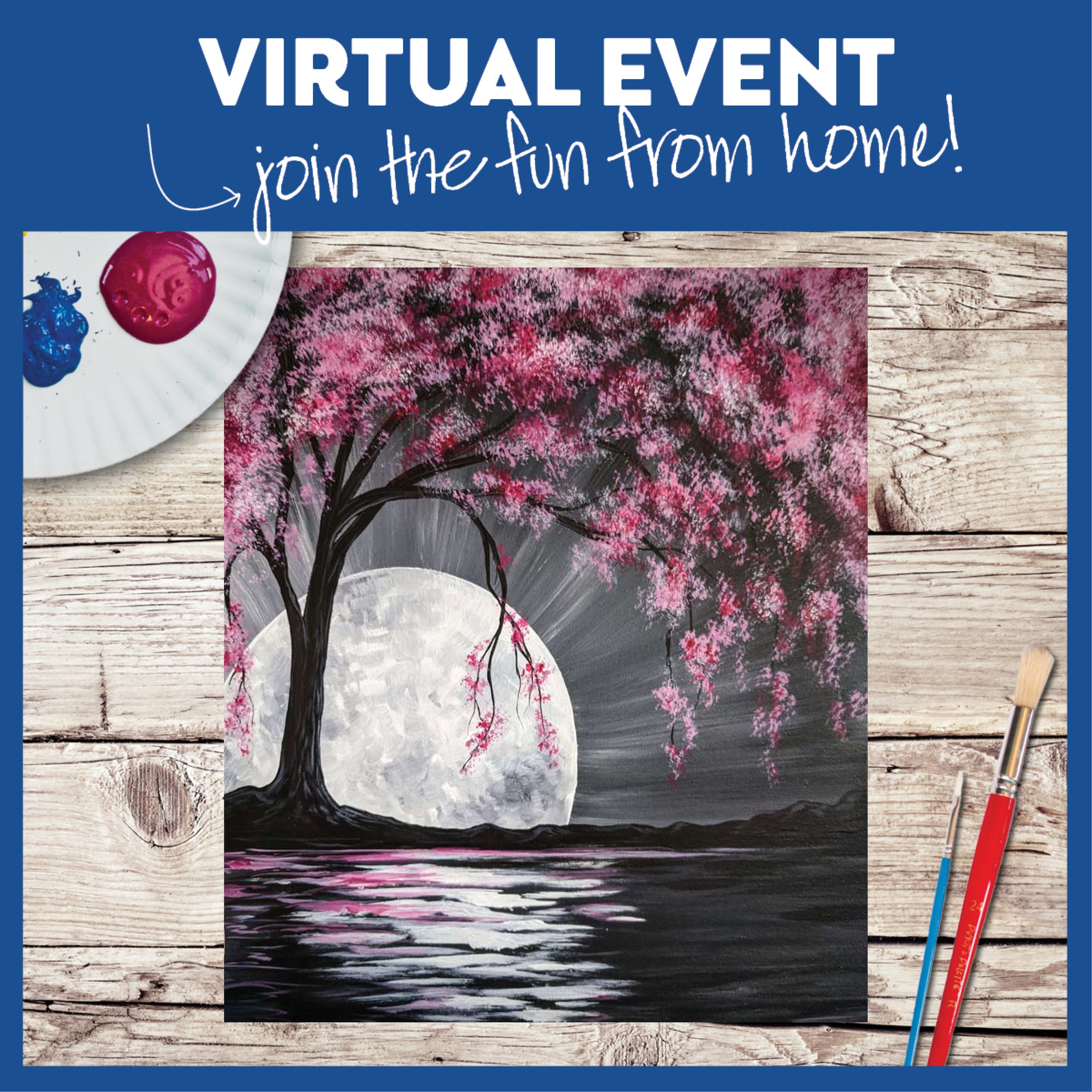 LIVE INTERACTIVE VIRTUAL CLASS - ART KIT INCLUDED (HAVE SUPPLIES? THEN IT'S ONLY $15!)